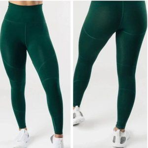 Alphalete REVIVAL HIGH RISE FOREST GREEN SEAMLESS LEGGINGS